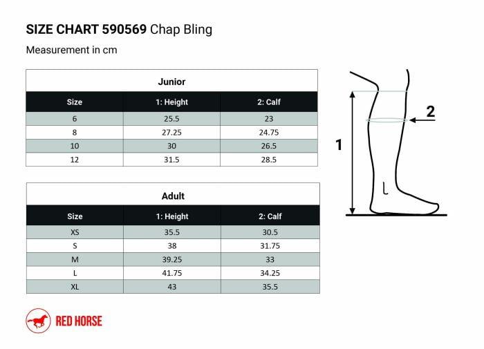 size_chart_590569_3 Red Horse chaps Bling - Afbeelding 2