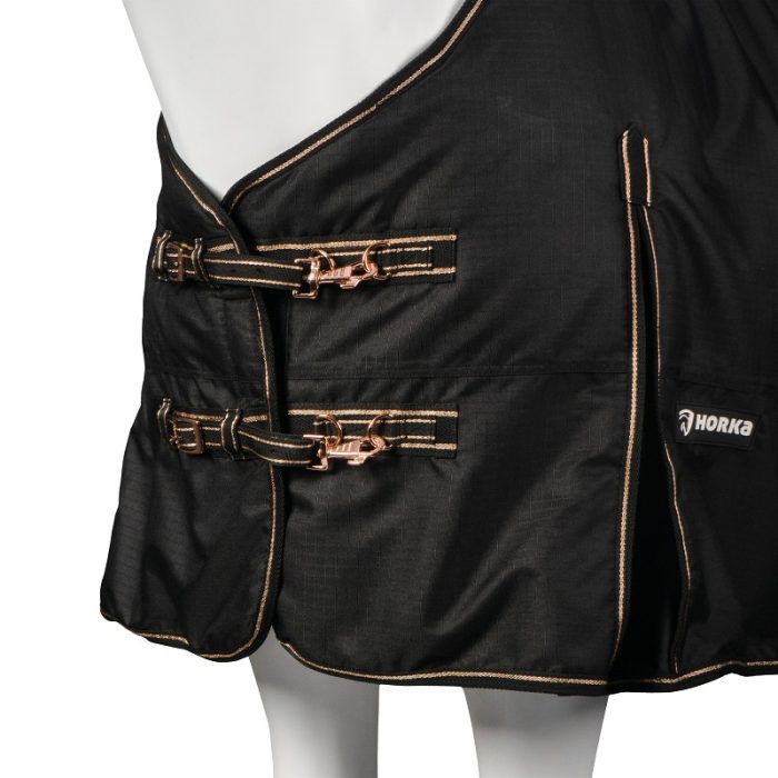 Horka winterdeken Dime 200 grams zwartrose Horka winterdeken Dime 200 grams zwartrose