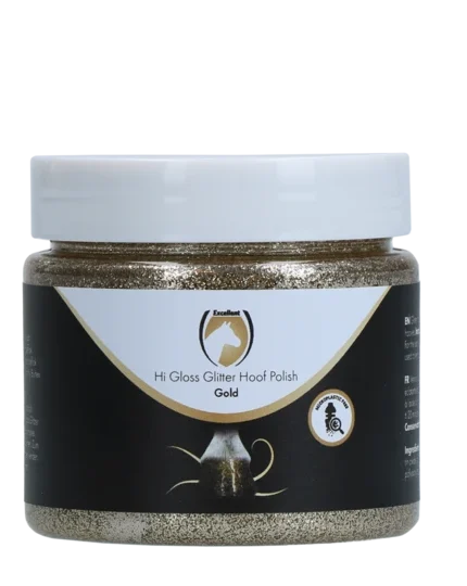 Hi gloss glitter hoeflak goud