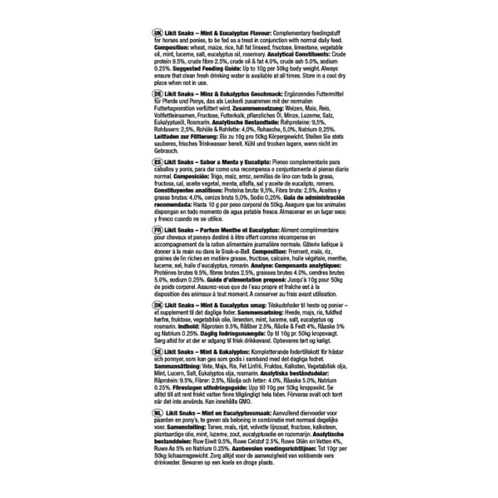 Likit snaks mint/ eucalyptus 100 gram