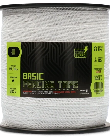 ZoneGuard 40 mm Basic afrasteringslint wit 200 m