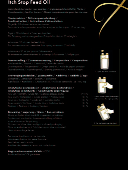 Excellent Itch Stop Feed Oil Horse