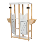 Dubbele stal voor stokpaarden