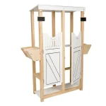 Dubbele stal voor stokpaarden