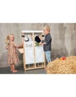 Dubbele stal voor stokpaarden