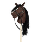 Hobby Horse stokpaard Bruin met bit en teugels