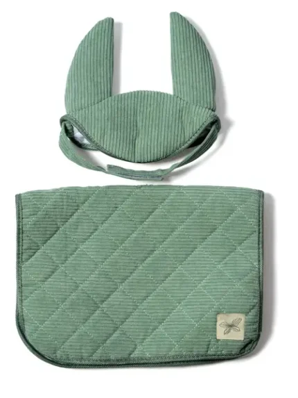 Hobby Horse zadeldekje en oornetje groen