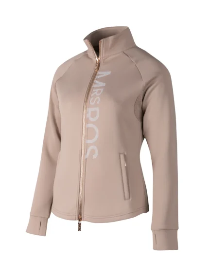 Mrs. Ros softshell trainingsjacket Taupe