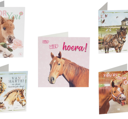 Wenskaart paarden