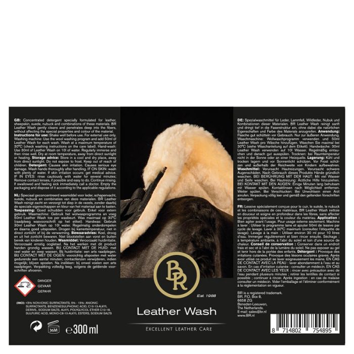 BR leder wasmiddel BR leder wasmiddel
