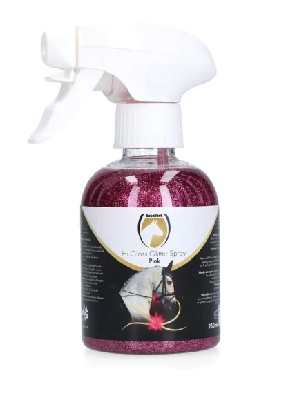 Hi Gloss Glitter Spray Pink