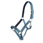 HKM halsterset petrol en blauw met steentjes