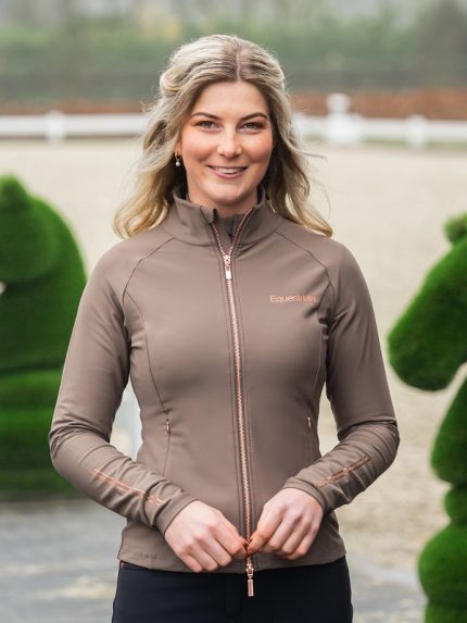 Horka Excellence trainingsvest coffee en zwart-rosé