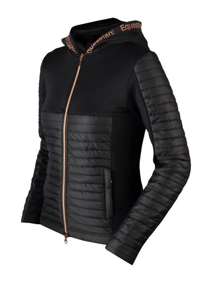 Horka puffervest Magnificent zwartrosé