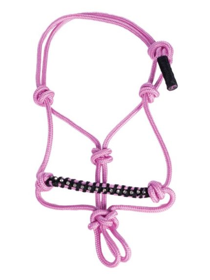 HKM Hobby Horse touwhalster roze