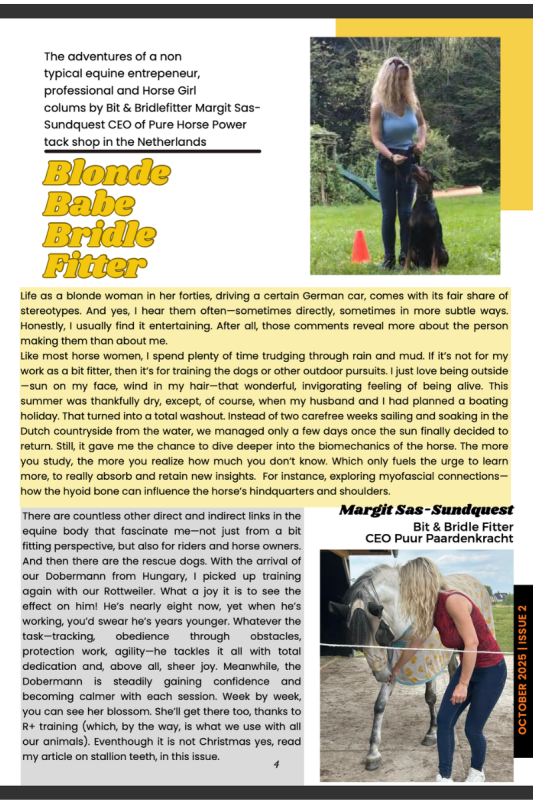 Blond Babe Briddle Fitter