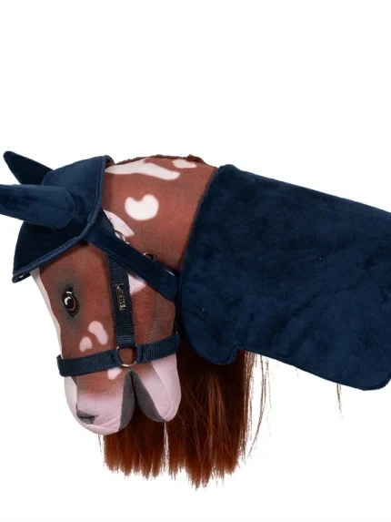ByAstrup Hobby Horse deken en oornetje velours blauw