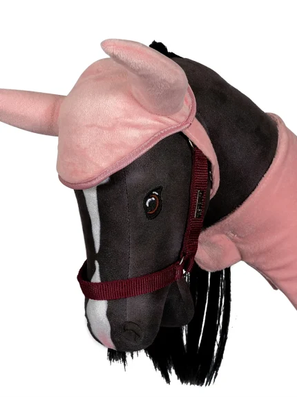ByAstrup Hobby Horse deken en oornetje velours roze