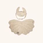 ByAstrup zadeldek en mutsje crème