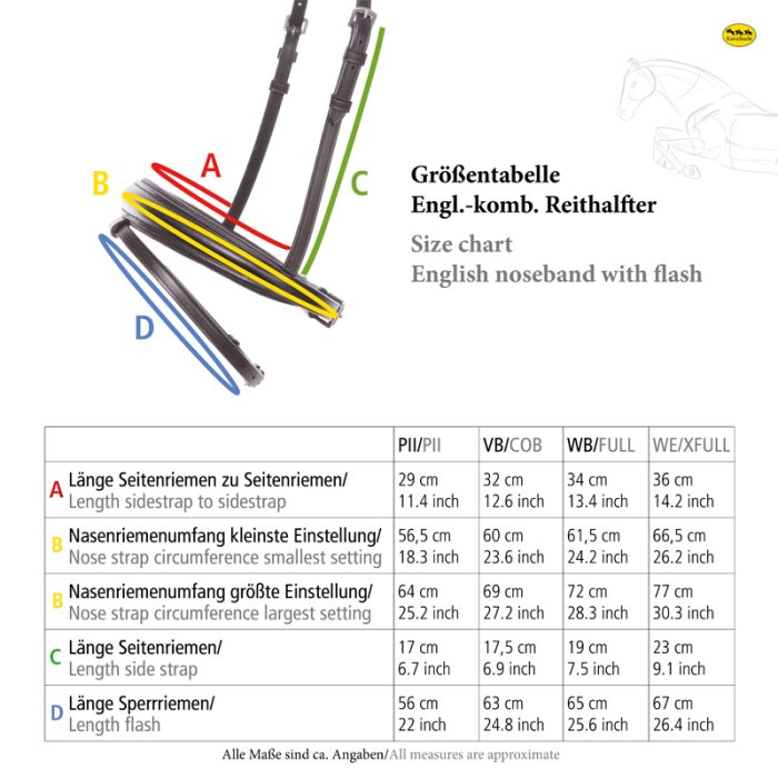 Kavalkade hoofdstel Clinchesse met afneembare sperriem